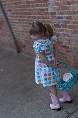 Polka dot dress-Polka dot, dress, empire 