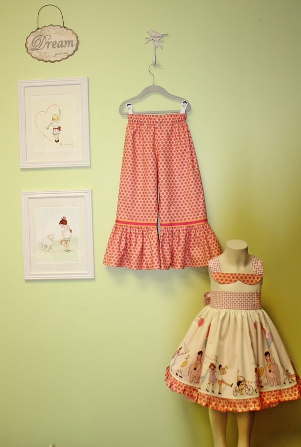 Summertime Collection - Sherbert drops ruffle pants